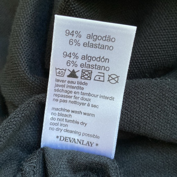 Lacoste Black Long Sleeve Slim Fit Pique Polo - Large - Picture 8 of 8